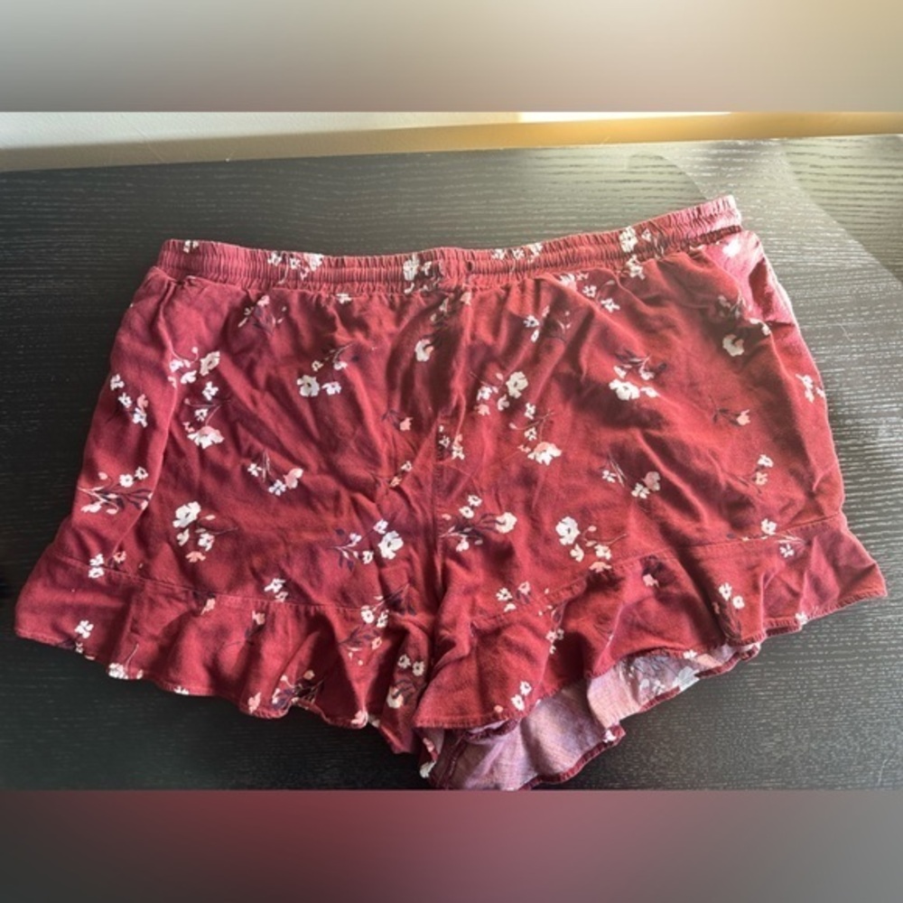 Red Floral shorts